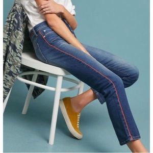 Pilcro and the Letterpress Relaxed Straight Leg Button Fly Jeans Size 31